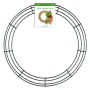 FloraCraft SimpleStyle 12 inch Wire Wreath, Green, 13 Gauge