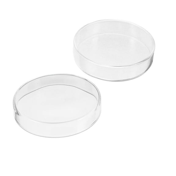 ELAYARD 1Set Transparent Glass Petri Dish with Lid for Cell Culture and Scientific Experiments