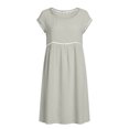 thumbnail image 5 of Summer Dresses for Women Casual Crewneck Short Sleeve Loose Hollow out Flowy Cotton Beach Vacation Midi Dress,Sizes S-2XL, 5 of 10