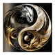 thumbnail image 1 of (sz3801) Diamante Doble Dragón Yin Y Yang Diagrama Serie Abstracta Diamante Resina 30*30CM, 1 of 9