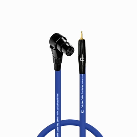 Coluber Cable - Right Angle XLR Female to 3.5 TS Male - Pro 3-Pin Connector