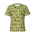 thumbnail image 4 of Qekee Cute Tractor Classic Fit T-Shirt Men's Shirt Men's Tight Short Sleeves for Exercise, Running, Mountaineering - Cute Tractor, 4 of 9