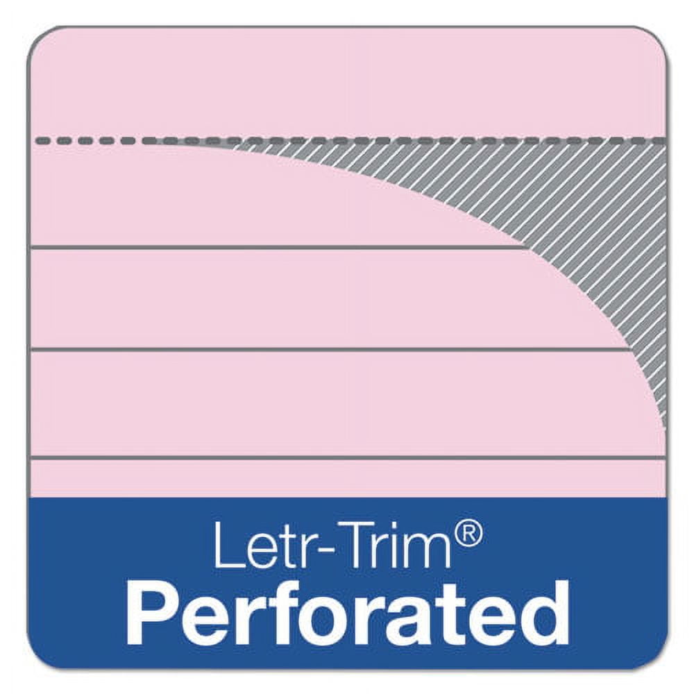 Prism + Colored Writing Pads, Narrow Rule, 50 Pastel Pink 5 X 8 Sheets, 12/pack | Bundle of 5 Packs