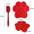 thumbnail image 2 of Colchoneta para lamer perros, con ventosa, utilizada para lamer la mantequilla de maní en el baño para perros oso de fresa Hogar, 2 of 3