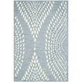 thumbnail image 2 of SAFAVIEH Bella Elisie Abstract Floral Leaf Wool Area Rug, Blue/Ivory, 4' x 6', 2 of 7