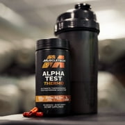 MuscleTech Alpha Test Thermogenic Testosterone Booster, Supports Muscle Building, 90 Ct