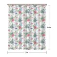 thumbnail image 5 of Pioneer Flower Floral Print Pattern Shower Curtain 72"x84", Bathroom Decorative Shower Curtain Set with 12 Hooks, Waterproof Washable, 5 of 6