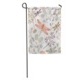 thumbnail image 1 of JSDART Botanical Dragonfly Organic Natural Floral Spring Vintage Pattern Abstract Garden Flag Decorative Flag House Banner 12x18 inch, 1 of 2