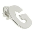 thumbnail image 2 of PinMart's Silver Letter G Alphabet Lapel Pin, 2 of 3