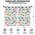 thumbnail image 2 of Blackout Kids Curtains,White Colorful Dinosaur Plant Pattern Childrens Insulated Curtains Set Of 2,Bedroom Essentials,Toddler Room Decor 42"x63", 2 of 5