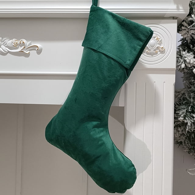 BAOPAI Flannel Christmas Stockings Soft Hanging Decorations For Holiday Scene Decoration Home Party Festive Accessories