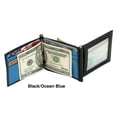 thumbnail image 3 of Men's Double Money Clip Bifold Wallet in Genuine Leather, 3 of 3