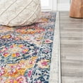 thumbnail image 4 of JONATHAN Y MODERN PERSIAN 2 x 8 Runner Rug, Boho Vintage Trellis - Ivory/Navy/Multi, MDP205C-28, 4 of 7