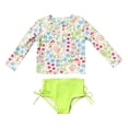 thumbnail image 4 of Shadoumai Girls Swimsuits Size 10-12 Ruffle Bikini Sets for Girls Tie-Straps Tankini for Girls 3 Piece Ruffle Ruffle Bathing Suit, 4 of 4