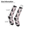 thumbnail image 5 of Fotbe Orchids Flowers print Women's Men's Novelty Crew Socks Cotton Socks Knee High Socks for Walking,Running,Nurses,Pregnancy, 5 of 9