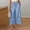 Light Blue, variant on Women's Wide Leg Capri Pants Cropped Palazzo Summer Beach Vacation Casual Pants with Pockets Drawstring Purple XL(XL)