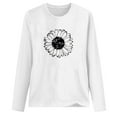 thumbnail image 4 of Chemises & Blouses Ma Commande! Aqestyerly T-Shirt Décontracté Imprimé pour Femmes Col Rond Manches Longues, 4 of 5