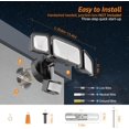 thumbnail image 4 of LED Security Motion Sensor Outdoor Lights - 3 Head Motion Detection, 6000K IP65 Waterproof, 42W 4200LM Flood Lights for Yard, Garage, Porch, House, 4 of 7