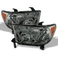 thumbnail image 2 of AKKON - Fits 2007-2013 Toyota Tundra Pickup Truck Smoked Headlights + LED Smoke Tail Lamp Brake Lights Pair Left+Right, 2 of 6