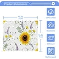 thumbnail image 5 of GZHJMY Sunflowers Pattern Wash Cloth Set of 6, 12 x 12 Inch Cotton Baby Washcloths Absorbent and Super Soft Feel Fingertip Towel Face Towels for Bathroom, Gym, Spa, 5 of 7