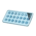 thumbnail image 2 of Molde de silicona de 21 cavidades para hacer cubitos de hielo, bandeja para molde de crema para pasteles con tapa, utensilios para hornear, redondo, azul Irene Inevent HA004768-05, 2 of 2