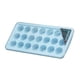 thumbnail image 2 of Molde de silicona de 21 cavidades para hacer cubitos de hielo, bandeja para molde de crema para pasteles con tapa, utensilios para hornear, redondo, azul Methold HA004768-05, 2 of 7