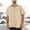 Khaki, variant on Button Down Shirts for Men Summer Casual Cooling Collared Short Sleeve TShirt Solid Lapel Work Shirts Quick Dry Tee Shirt