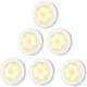 thumbnail image 1 of 6pcs led wardrobe/wardrobe white closet/cabinet light, motion sensor led lighting, (battery powered), 1 of 4