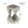 thumbnail image 3 of Haussmann ® Original Wood Twist Stool 10 X 10 X 16 In High Grey Oil - 10" x 10" x 16", 3 of 6
