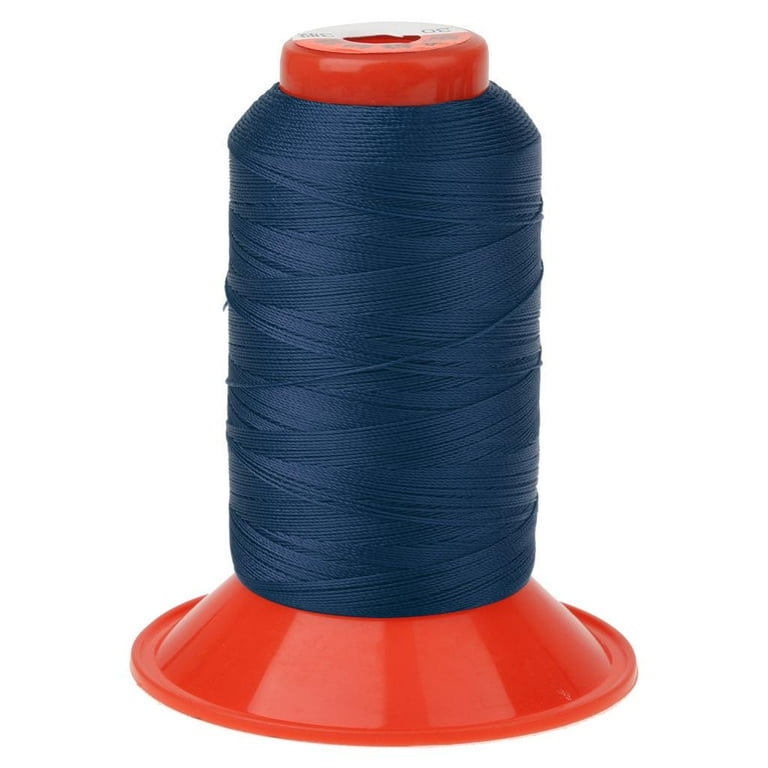 Heavy Duty Nylon Sewing Threads Spool 500 Meters for the Upholstery,  Outdoor , Drapery, Beading Dark Blue 