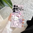 thumbnail image 3 of Funda de teléfono con dibujos animados de Hello Kitty, carcasa transparente para Samsung S24, S23 Ultra, S22, S20 Plus, S21 FE, Galaxy S24Ultra, S235G, 3 of 5
