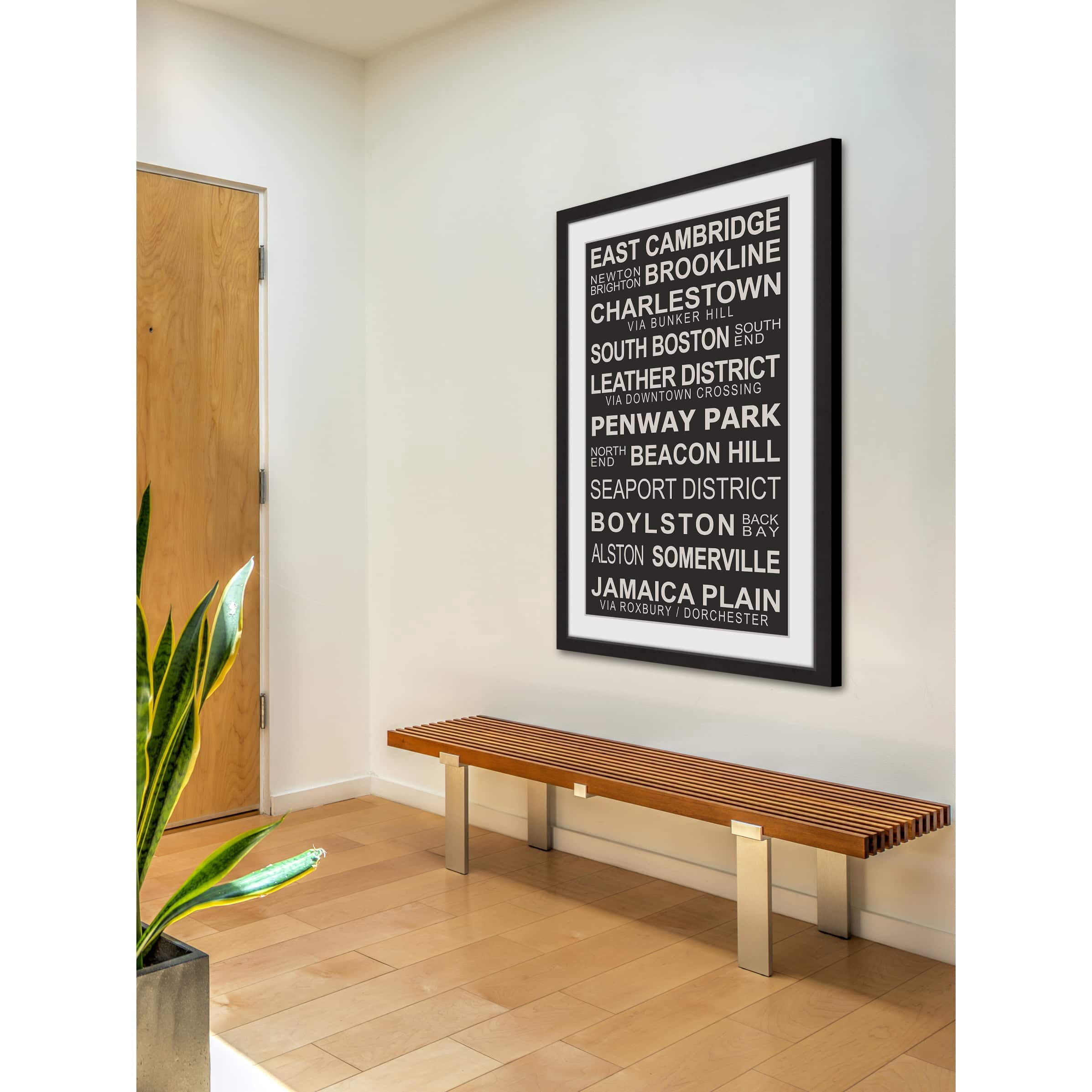 "Boston Suburbs" Framed Painting Print