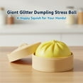 thumbnail image 3 of 4Pcs Giant Dumpling Toy, Giant Glitter Dumpling, Mega Rainbow Dumplings Fidget, Pressure Relieving Sensory Squeeze Stress Ball, Therapy Add Adhd Autism Kids Adults, 3 of 8