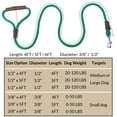 thumbnail image 2 of Heavy Duty Nylon Rope Dog Leashes with With comfortable and durable leather handles, handmade dog leash using strong Nylon rope for Small Medium and Large Dogs, 2 of 8