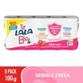 thumbnail image 1 of Alimento lácteo fermentado Lala Bio 4 fresa 5 pzas 100 g c/u, 1 of 4