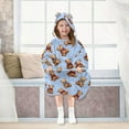 thumbnail image 7 of joogoo Wearable Blanket Hoodie for Cartoon Bears Oversized Sherpa Hooded 3-14 YR M, 7 of 7