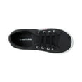 thumbnail image 5 of Superga COTJ Classic Lace-Up Low Top Rounded Toe Chunky Heel Sneakers BLK/WHTE (BLACK / WHITE, 23), 5 of 5