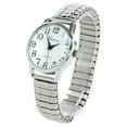 thumbnail image 3 of Silver Medium Size Face Easy to Read Stretch Band Watch, 3 of 4