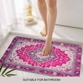 thumbnail image 3 of Pink Geometric Door Mat&nbsp;Indoor Outdoor Entrance,Non Slip Rug for Kitchen Bathroom Entryway Rug,Middle Century Boho Ethnic Abstract Southwestern Washable Doormat Floor Mat 24x36 Inch, 3 of 8
