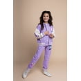 thumbnail image 2 of Disney Lilo & Stitch Fleece Varsity Bomber Jacket and Jogger Pants Outfit Set Toddler to Big Kid, 2 of 5