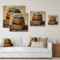 thumbnail image 4 of Designart "Vintage Vibes of Vinyl Records II" Music Print on Natural Pine Wood, 4 of 5