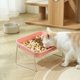 thumbnail image 1 of Comedero elevado para gatos, plato para mascotas inclinado, fácil de limpiar, comedero elevado para mascotas, cuenco para perros, gatitos y cachorros. Rosa, 1 of 10