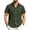 Army Green #1, variant on LNZGNM Button Down Shirt Men Big and Tall Lightweight Shirts Short Sleeve Solid Lapel Shirts Fashion Summer Beach Shirts with Pocket,Gray 3XL