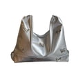 thumbnail image 4 of Bolso de hombro para mujer, de piel sintética, elegante, de gran capacidad, bolso de mano para viajes, vacaciones, desplazamientos, regalos del Día de Argén SM SunniMix Bolso de hombro para mujer, 4 of 8