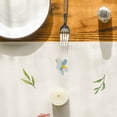 thumbnail image 6 of Sm:)e Happy Easter Table Runner Bunny Eggs Floral Spring Holiday Farmhouse Kitchen Indoor Outdoor Decoration ,13 x 72 Inch, 6 of 6