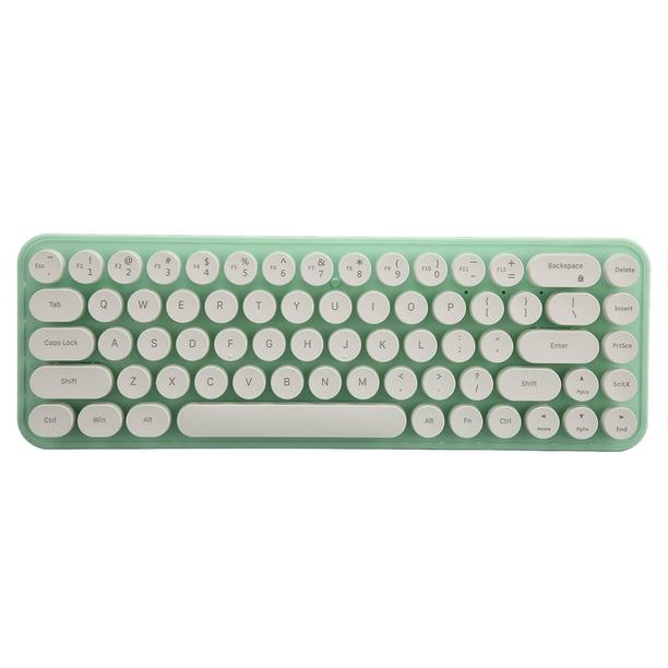 Ratón Inalámbrico Con Teclado, Combo De Ratón, Mini Portátil, Retro, Silencioso, 2,4G, Inalámbrico, 68 Teclas, Juego De Ratón Y Teclado De Oficina