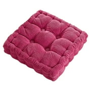 MOQIN Comfort Meditation Floor Pillow, Square Large Pillows Seating for Adults, Tufted Corduroy Cushions for Outdoor Yoga Tatami Fireplace Living Room, 15x15 Inch