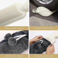 thumbnail image 2 of Hot Water Bottle Long 1l Extra Long Hot Water Bottle With Soft Fluffy Cover Body, 2 of 5