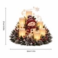 thumbnail image 2 of Christmas Lighted Glowing Centerpiece, Soft Flameless LED Glow Rustic Wooden Decor, Indoor Table Mantel Holiday Decoration for Dining Room Entryway Xmas Gift, 2 of 3