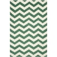 thumbnail image 2 of SAFAVIEH Chatham Jake Zigzag Stripes Wool Area Rug, Teal/Ivory, 6' x 9', 2 of 6